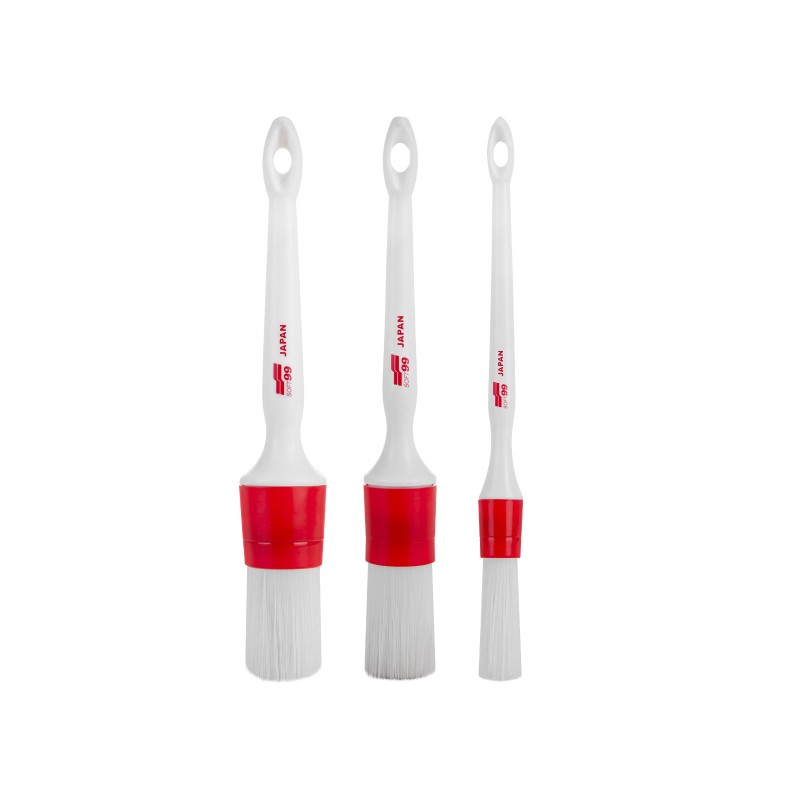 Soft99 Exterior Brushes Set — 3 pcs.: 16 mm, 24 mm, 30 mm
