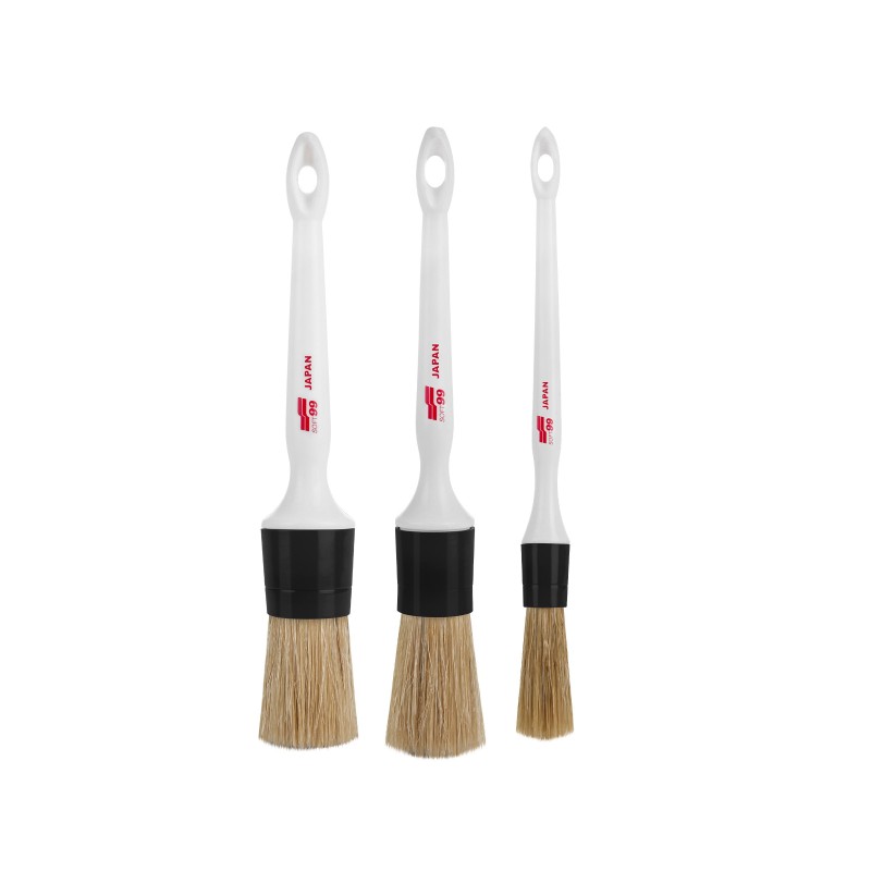 Soft99 Interior Brushes Set — 3 pcs.: 16 mm, 24 mm, 30 mm