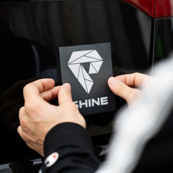 Sticker Logo Officiel SHINE - Blanc